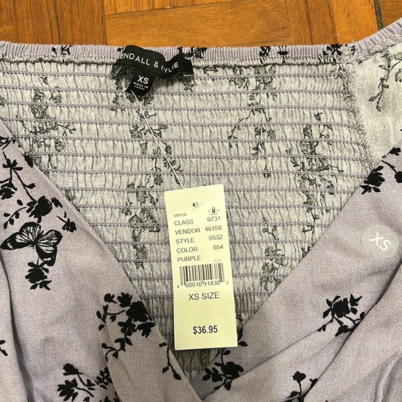 PacSun Kylie Kendall Purple Crop Top XS - Picture 2 of 4